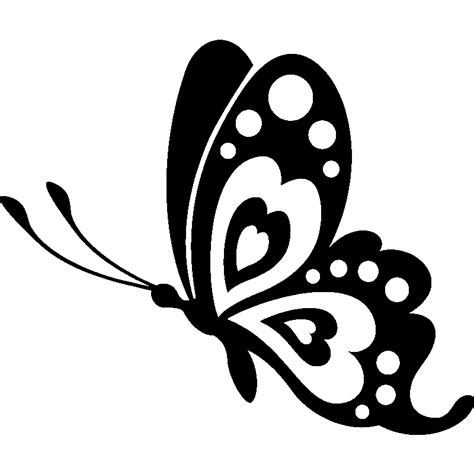 Sticker Profile butterfly | Butterfly stencil, Butterfly template