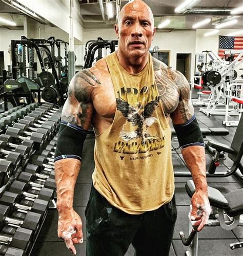 Dwayne The Rock Johnson 49 Shows Off Insanely Muscly Legs And Arms