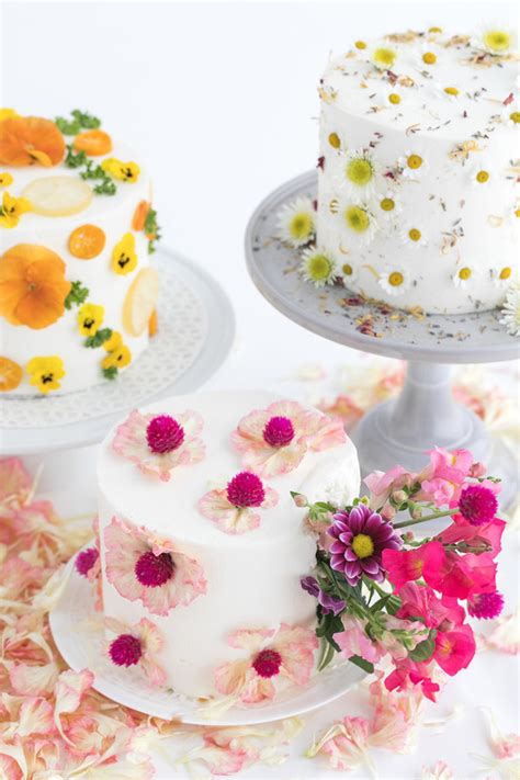 Edible Flowers For Cakes Wedding Edible Flower Cakes Let You Enjoy Beautiful Blooms In