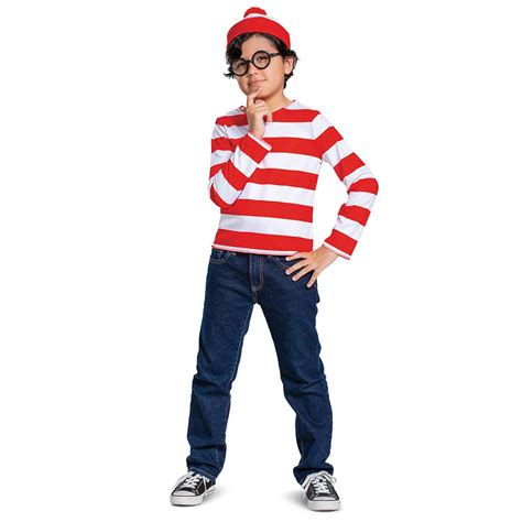 Buy Wheres Waldo Halloween Costume Official Waldo Costume Set With