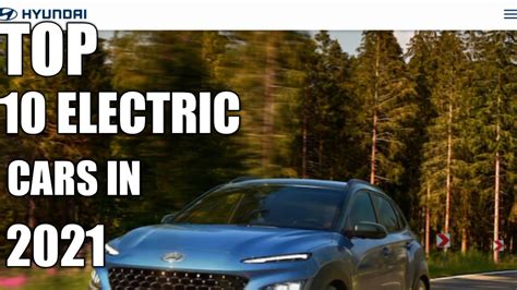 Top 10 Best Reliable Electric Cars In 2021 Youtube