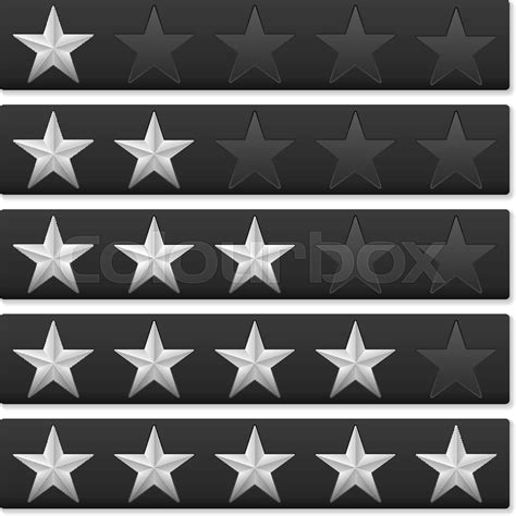 Rating Stars Stock Vector Colourbox