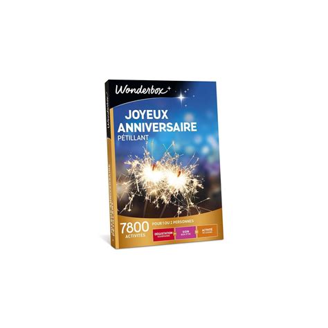 Coffret Cadeau Joyeux Anniversaire P Tillant Wonderbox Prix Carrefour