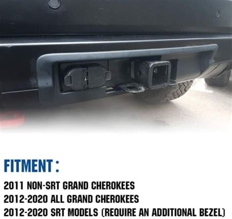 Trailer Hitch Receiver Hitch Bezel For 2011 2020 Jeep Grand Cherokee