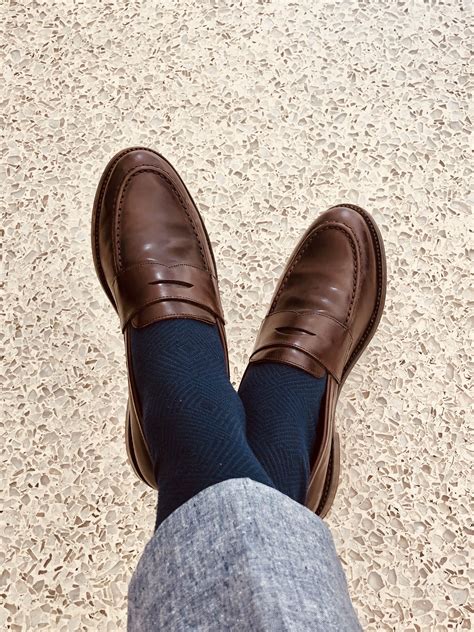 Pattern Socks With Penny Loafers Loafers With Socks Loafers Men Outfit Brown Loafers Men