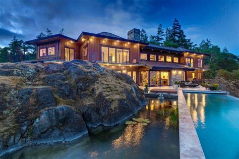 Bc Mansion For Sale Has An Infinity Pool On A Cliff And You Can Swim
