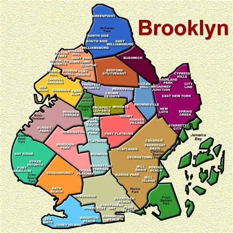 Brooklyn Brooklyn Map Brooklyn Neighborhoods Brooklyn New York