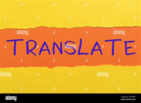 Inspiration showing sign Translate. Business approach Another word with