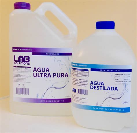 Agua Ultra Pura Bidestilada En Ecuador Nova Laboratorios