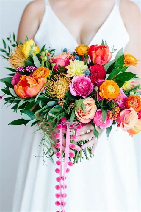 42 Colorful Wedding Bouquets That Excite And Inspire Weddingomania