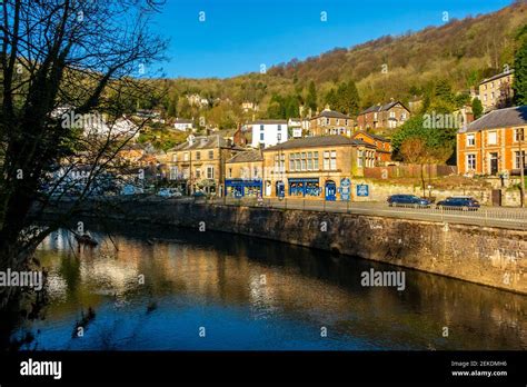 The River Derwent At Matlock Bath A Popular Tourist Village In The