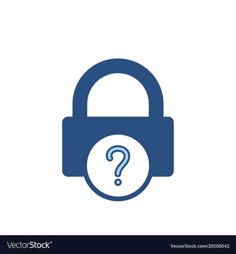 Forgot Lock Office Password Icon Royalty Free Vector Image