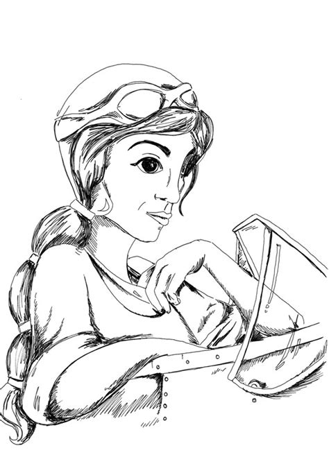 Amelia Earhart Pages Coloring Pages