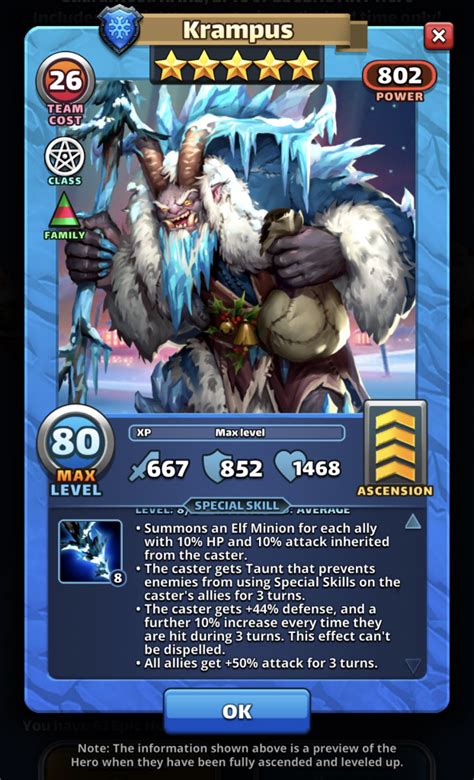 Throughout many of the stages and quests of the game, players are set to face waves of enemies of various elements, more often two or three. Empires and Puzzles Krampus - Krampus Hero Review