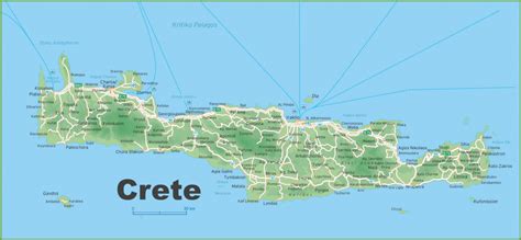 Large Crete Maps For Free Download And Print High Resolution And