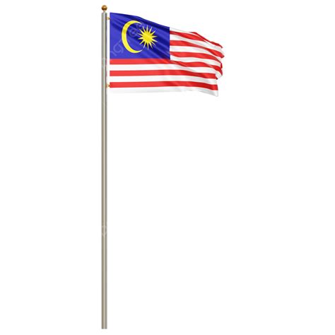 Malaysia Flag With Pole Malaysia Flag Waving Malaysia Flag Waving