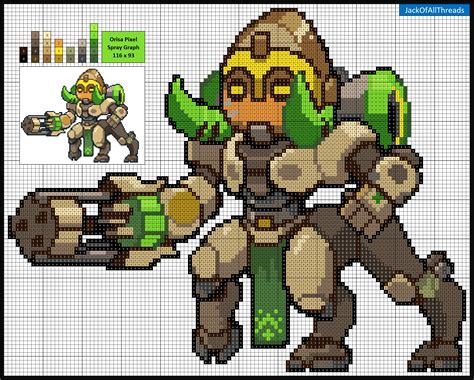 overwatch pixel art gridded i converted all of the overwatch pixel sprays into easy to follow