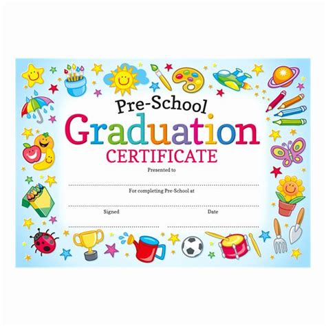 Pre K Certificate Templates Best Of Pre School Graduation Certificate