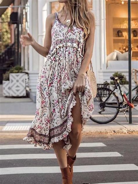 Casual Clothing Gp New Cozytoo In 2020 Boho Floral Dress Short