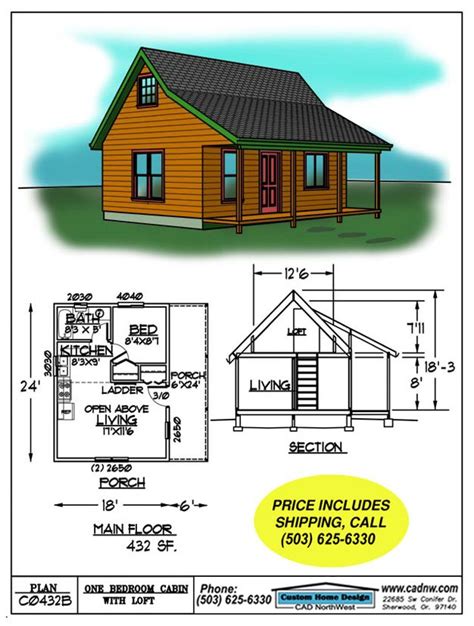 Primary Open Concept Small Cabin Floor Plans With Loft Most Important
