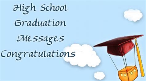 High School Graduation Messages Congratulations