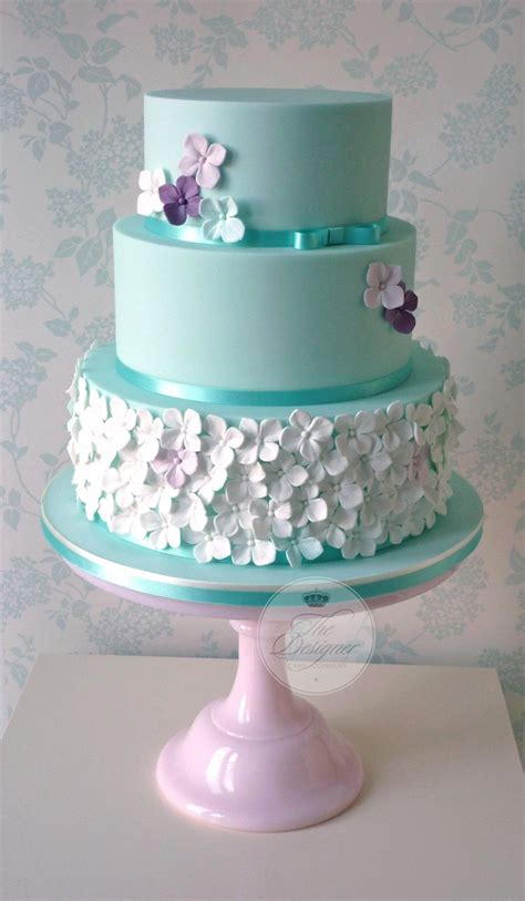 Aqua Blue Wedding Cake Designs Template