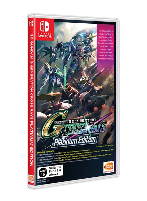 Buy Sd Gundam G Generation Cross Rays Platinum Edition English For