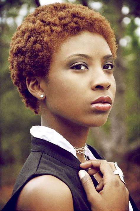 Short Hairstyles With Color For Black Women Natural Hair