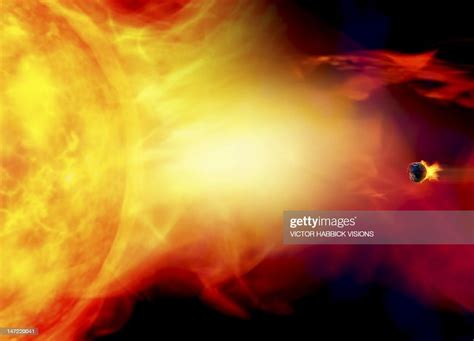 Sun Engulfing The Earth Artwork High Res Vector Graphic Getty Images