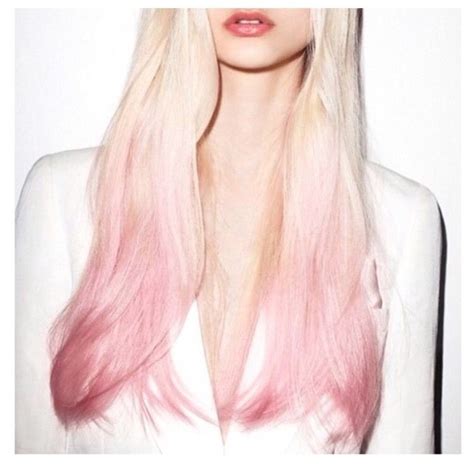 Blonde With Pink Ombré Dip Dye Ends Neon Hair Blonde