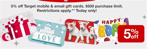 This can save you cash every time you use them on a target purchase. Save 5% off Target E-Gift Cards June 16 through June 19