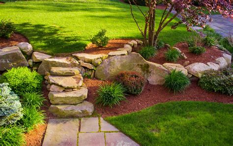 Landscaping Ideas Using Rocks How To Landscape With Stones Gardening