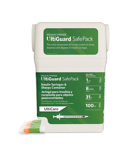Buy All In One Ultiguard Safe Pack U 100 Insulin Syringes And Sharps