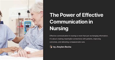 The Power Of Effective Communication In Nursing