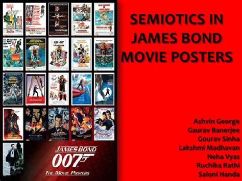 Semiotics In James Bond Movie Posters