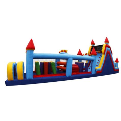 60ft Inflatable Castle Obstacle Course Am Inflatable