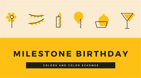 Birthday Milestones Colors Party Guise