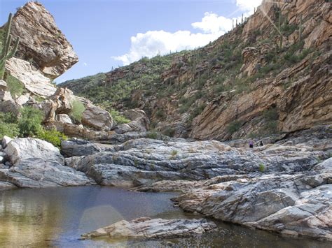 Tanque Verde Falls Trail Waterfalls Pools And Boulders In