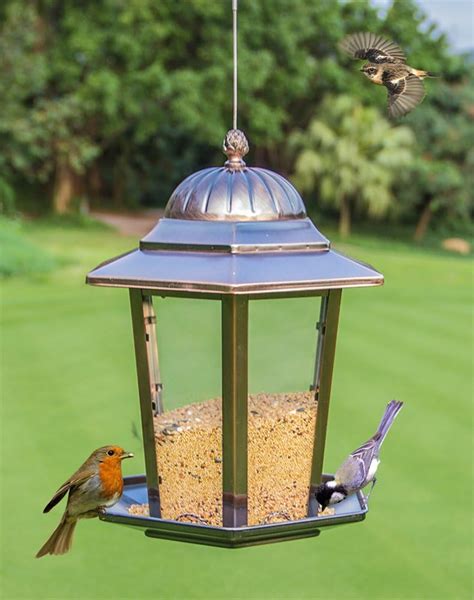 Realsun Metal Hanging Wild Bird Feeders For Outdoor Garden