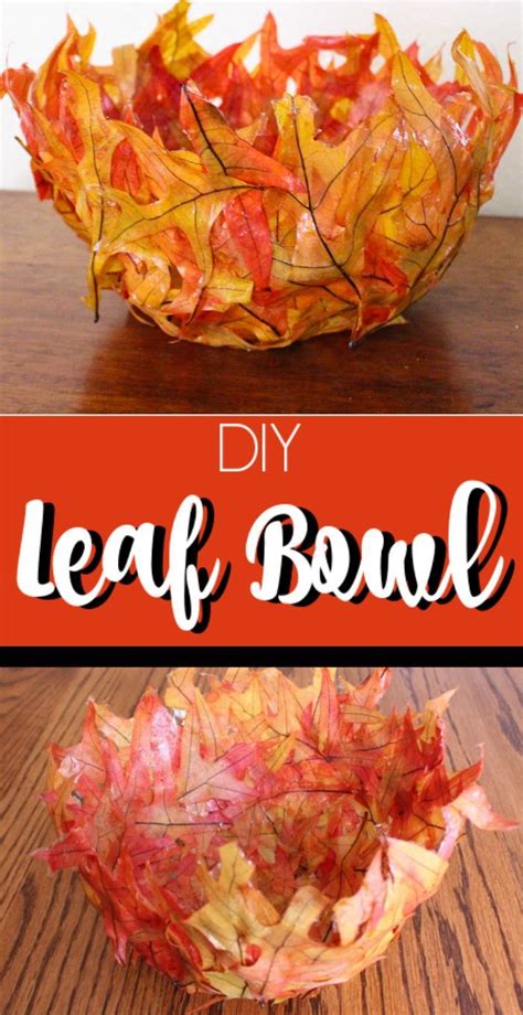 Easy Leaf Bowl Diy Fabulous Craft Project For The Fall Diy Leaves