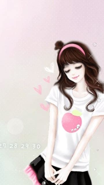 Download animated wallpaper, share & use by youself. Download Lovely pink girl - Manga girls for your mobile ...