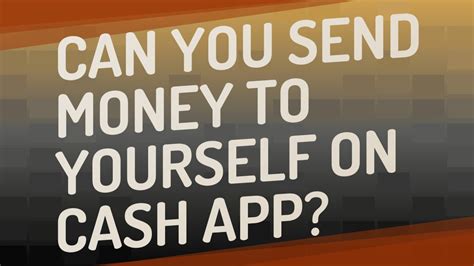 It allows its user to transfer money to other you have to choose alternate options transfer money from your paypal account to bank account and then to your cash app. Can you send money to yourself on cash App? - YouTube