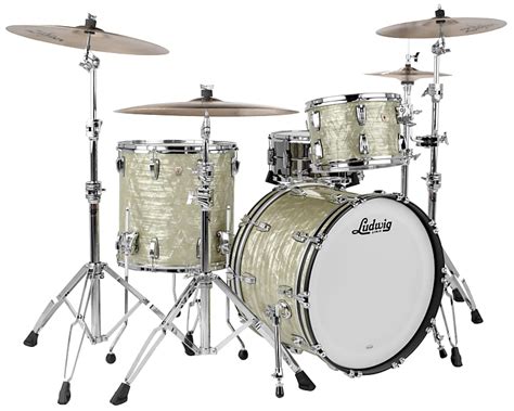 Ludwig Classic Maple Olive Pearl Jazz Bop Drum Kit Reverb