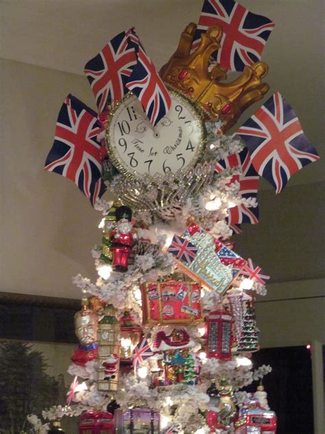 Top Of The British Themed Tree London Christmas Christmas Themes