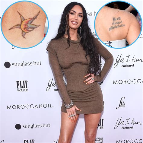 Megan Fox Is Covered In Tattoos See Photos Of The Actress Body Art From Her Back To Pelvis Tattoo