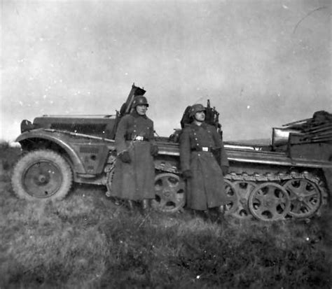 German Halftrack Sdkfz 10 13 World War Photos