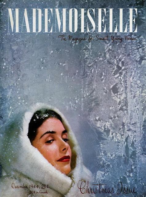 Mademoiselle Cover Featuring A Model Wearing By James Abbe Jr