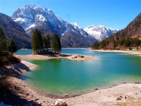 Lago Del Predil Lake Italian Lakes Italy Scenic