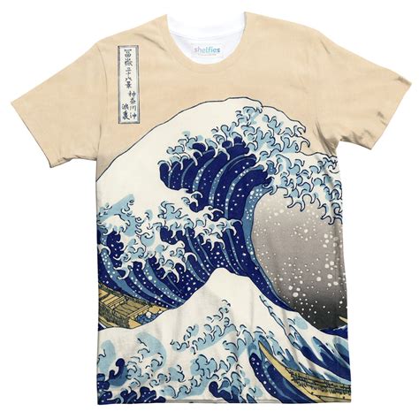 great wave off kanagawa t shirt shelfies
