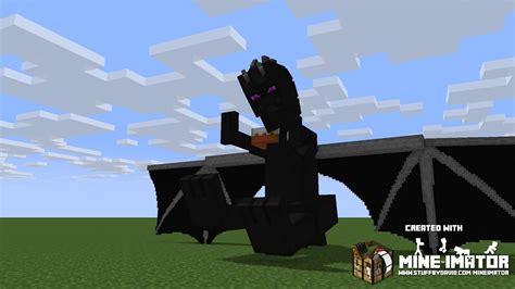 Behind The Scenes Ender Dragon In Real Life Mine Imator Youtube